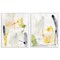 Stupell Industries Watercolor Paint Drips 2pc Framed Giclee Wall Art Set Design by Victoria Barnes